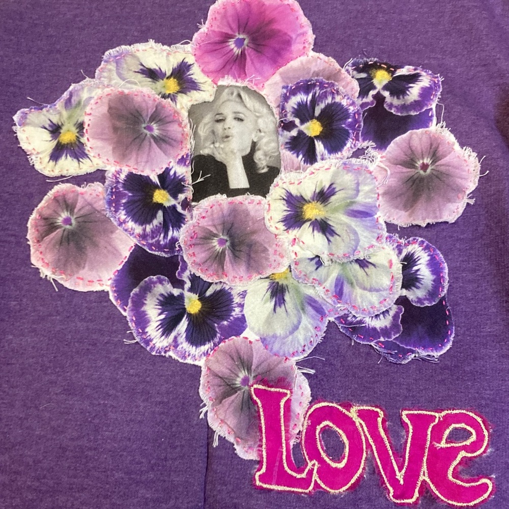 Hand Crafted Purple Ruffle Top - Picture 5 of 11
